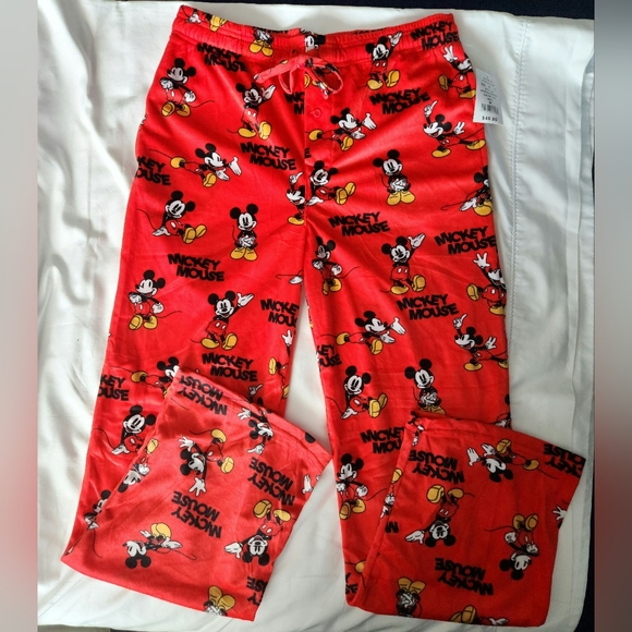 Disney Men's Pajama Pants Mickey Mouse Size Medium NWT - Picture 2 of 5